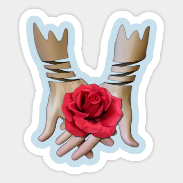 Love in Hand Sticker by WSTAIRS